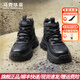 馬克華菲（MARK FAIRWHALE）馬丁靴男2026春季新款男靴戶(hù)外登山防滑工裝靴增高百搭休閑靴子男 騎士黑 41 標準皮鞋碼