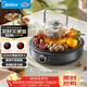 美的（Midea）電陶爐煮茶電磁爐家用新型電磁灶火鍋智能雙環(huán)大功率電池爐炒菜圍爐煮茶爐火鍋爐MC-HW22E03