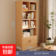 實(shí)木書(shū)架落地置物架一體靠墻收納儲物柜子兒童學(xué)生書(shū)桌2026新款 全實(shí)木帶門(mén)款60x30x180cm【進(jìn)口無(wú)漆松木】 規整空間   觸手可得