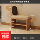 實(shí)木小狗換鞋凳門(mén)口家用可愛(ài)創(chuàng  )意鞋架穿鞋凳進(jìn)門(mén)入戶(hù)鞋柜坐凳一體 沖量款兩層【原木色】60cm-可愛(ài)小狗換鞋凳+