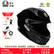AGV K6S碳芳綸纖維大尾翼摩托車(chē)頭盔機車(chē)全盔賽車(chē)男女四季通風(fēng)3C BLACK（亮黑） M（適合55-56頭圍）