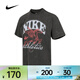 耐克男子運動(dòng)休閑經(jīng)典輕便透氣圓領(lǐng)印花飛馬秋款短袖T恤 IH5070-060 L