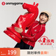 onmygame【小馬當先】跨晚同款 兒童長(cháng)袖T恤紅色男女童保暖糯糯衣新年款 本紅色 140