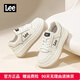 Lee女鞋厚底跑步鞋板鞋女2026新款潮流百搭小白鞋子女士休閑運動(dòng)鞋 淺米色 38 運動(dòng)鞋尺碼