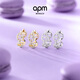 APM Monaco 圈形耳環(huán)簡(jiǎn)約時(shí)尚個(gè)性女耳飾送女友 金黃色 均碼