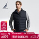 諾帝卡（NAUTICA）【商場(chǎng)同款】男裝春夏款防輕濺水輕薄羽絨背心馬甲男JO3315 藏青4NV XL