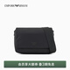 EMPORIO ARMANI/阿瑪尼官方旗艦【禮物】新款男士翻蓋橫款單肩斜挎包 UC001-黑色 均碼