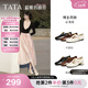 他她（TATA）超?，旣愓湫锛拘驴顝凸艤\口小皮鞋女鞋單鞋7H020AA5 白月光（粗跟款）-7HF20 39
