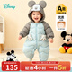 迪士尼（Disney）嬰兒寶寶85鴨絨羽絨服紅色拜年服連體衣可愛(ài)卡通外出保暖抱衣 【85鴨絨】藍灰拼色米奇 80 （建議9-15個(gè)月身高73-80cm)