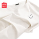 名創(chuàng  )優(yōu)品（MINISO）純棉短袖t恤女2026新款夏季薄款微胖mm大碼寬松顯瘦半袖白色上衣