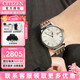 西鐵城（CITIZEN）手表男自動(dòng)機械表時(shí)尚休閑簡(jiǎn)約防水鋼帶商務(wù)腕表情人節禮物送男友 NJ0084-59A 日本原裝