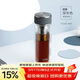膳魔師（THERMOS）雙層玻璃杯400ml高硼硅水杯子茶水分離茶杯帶茶漏TCGA-400-D-GY