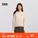 森馬（Semir）史努比系列毛衣女冬彩點(diǎn)含羊毛插肩袖繡花圓領(lǐng)套頭衫溫柔毛衫 白色調00311 S