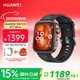 華為（HUAWEI）WATCH FIT 4 Pro曜石黑氟橡膠表帶運動(dòng)智能手表鈦金屬藍寶石玻璃大屏fit4pro