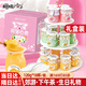 櫻桃小丸子果凍兒童零食大禮包休閑布甸丁 120g*18杯 0脂下午茶生日禮物