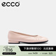 愛(ài)步（ECCO）單鞋女 倪妮同款羊皮一腳套方頭淺口平底低跟鞋 安妮208553 裸粉色20855301118 37