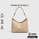 CHARLIE&KELLI CK品牌輕奢包包女包腋下托特包女款單肩斜挎包包三八女神節禮物 棕色【順豐包郵 品牌禮袋】