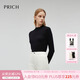PRICH【可機洗羊毛】知性半高領(lǐng)針織衫2025冬季新品修身打底衫新年 19黑色 L 170