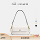 蔻馳（COACH）【禮物】【專(zhuān)享直降】女士BROOK翻蓋鏈帶包真皮斜挎包百搭女包 B4/粉筆白色