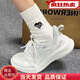 大東秘語(yǔ)運動(dòng)鞋跑步超輕減震2026新款軟底小白鞋子ins百搭女生中考跑步鞋 白色網(wǎng)面 39 尺碼偏小拍大一碼