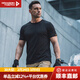 龍牙滿(mǎn)2件-100男士夏季速干T恤秘戰短袖圓領(lǐng)戰術(shù)戶(hù)外半袖吸汗純色T 極夜黑 2XL 185/108B（185-200斤）