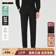 利郎【含桑蠶絲】休閑褲男修身版褲子秋季2025新品純色商務(wù)男褲 黑色（24QXK91101） 33 (175/84A)