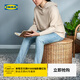 宜家（IKEA）TOLKNING托克寧儲物矮凳藤條收納凳可坐家用創(chuàng  )意凳子 藤條