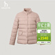 哈吉斯（HAZZYS）女裝 秋季女士【鵝絨】立領(lǐng)輕薄羽絨服ASFSU0CCU36 淺粉色LP M (160/84A 38)