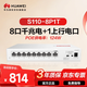 華為坤靈S110-8P1T千兆POE供電交換機8口千兆電口+1上行電口企業(yè)級以太網(wǎng)絡(luò )網(wǎng)線(xiàn)分線(xiàn)器集線(xiàn)分流器