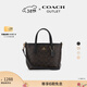 蔻馳（COACH）奧萊女士女包經(jīng)典標志CITY迷你托特包單肩斜挎包手提包禮物city15 IM/胡桃木色/黑色