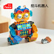費樂(lè )（FEELO）兼容樂(lè )高大顆粒兒童拼裝積木玩具男女孩生日禮物挖斗機器人Y42015