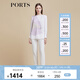 PORTS寶姿女裝2024夏季新款印花長(cháng)袖上衣LD8B008PPT024 粉色印花 M (6)
