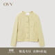 OVV秋冬熱賣(mài)女裝日本進(jìn)口圓領(lǐng)不對稱(chēng)口袋設計夾克外套 中黃（凈色）A1 M