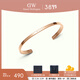 丹尼爾惠靈頓（DanielWellington）【新年禮物】dw手鐲男女 經(jīng)典開(kāi)口情侶手鐲時(shí)尚飾品 【熱賣(mài)圈口】玫瑰金小號 DW00400003