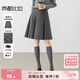 尚都比拉職場(chǎng)通勤a字百褶短裙高級百搭顯瘦小個(gè)子半身裙女