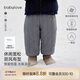 babylove寶寶夾棉長(cháng)褲冬季加厚綿羊毛外出保暖束腳褲兒童百搭休閑褲子