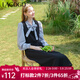 LAGOGO法式黑色簡(jiǎn)約連衣裙女拉谷谷春季新款氣質(zhì)百搭彈力背心裙子 黑色(W1) L