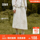 森馬（Semir）半身裙女冬季肌理夾棉松緊腰A字長(cháng)裙抽繩2025氣球裙109725120001