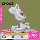 卡駱馳（CROCS）檀健次同款復古洞洞鞋女鞋厚底老爹鞋小鯨魚(yú)洞洞鞋206302 白色-100(含智必星) 38 (240mm)