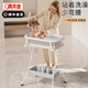 奔麥嬰兒洗澡盆支架折疊免彎腰加高兒童浴盆支撐架洗澡神器寶寶護理臺 【浴盆支撐架＋感溫浴盆】高度可調