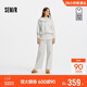 森馬（Semir）商場(chǎng)同款|套裝女冬季抓絨衛衣屁簾2025運動(dòng)風(fēng)兩件套101725117007