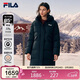 FILA 斐樂(lè )楊冪同款RGB羽絨遠紅外發(fā)熱女子長(cháng)款羽絨服冬季保暖防寒外套