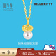 周生生HelloKitty珍珠黃金吊墜三麗鷗家族足金蝴蝶結掛墜92634P