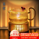 高茗蠟燭溫茶爐燭臺暖茶底座加熱爐茶壺溫茶器保溫爐烤茶爐焙茶器茶具 流光蠟燭底座+錘紋壺 240ml