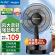 美菱（MeiLing）風(fēng)扇電風(fēng)扇小風(fēng)扇臺扇臺式電風(fēng)扇家用小型桌面風(fēng)扇辦公室宿舍臥室搖頭輕音大風(fēng)電扇 升級遙控定時(shí)款