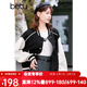 百圖betu女裝春季新款短外套高級感休閑空槍棒球服外套女2401T44 黑色 M