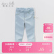 戴維貝拉（DAVE＆BELLA）女童牛仔褲兒童修身褲子春季男童寶寶童裝春裝緊身褲長(cháng)褲