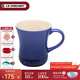 酷彩（Le Creuset） 炻瓷400毫升馬克杯子咖啡早餐辦公家用茶水杯麥片早餐杯陶瓷歐式 400ml馬克杯鈷藍色