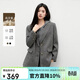 秋水伊人氣質(zhì)優(yōu)雅西裝領(lǐng)上衣2025年冬季新款寬松百搭通勤毛呢外套