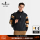 比音勒芬【極光絨】秋冬季男士時(shí)尚城市輕戶(hù)外休閑抓絨保暖立領(lǐng)馬甲外套男 07黑 M （100）